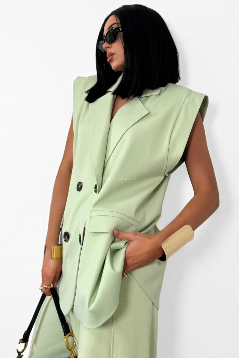 Kamizelka ze skrzydełkami LaMilla miętowa matcha