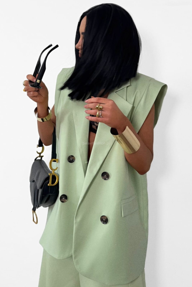 Kamizelka ze skrzydełkami LaMilla miętowa matcha