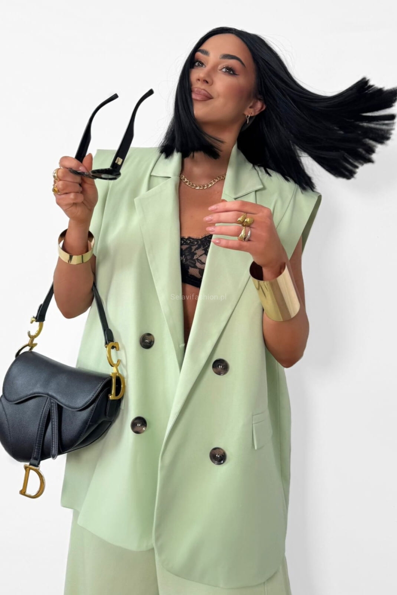 Kamizelka ze skrzydełkami LaMilla miętowa matcha