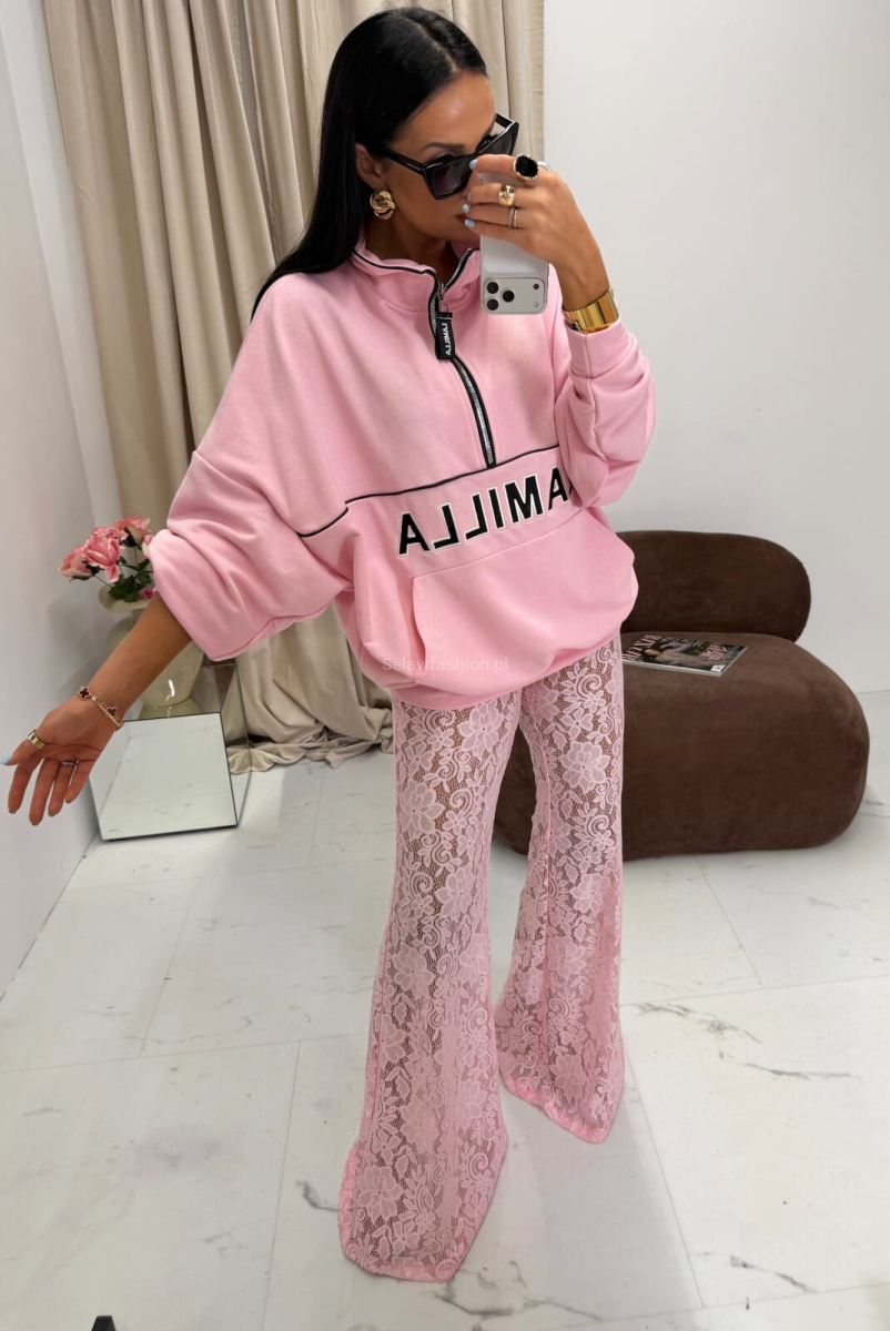 Koronkowe spodnie LaMilla jasno różowe