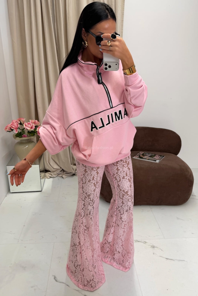 Koronkowe spodnie LaMilla jasno różowe 