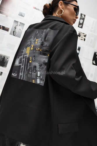 Marynarka z ozdobnym tyłem Crossroads Miss City Official czarna