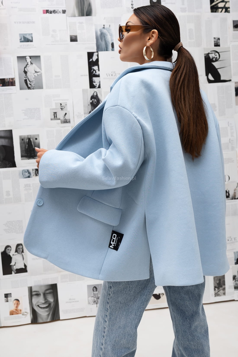 Klasyczna marynarka Clean Line Miss City Official niebieski