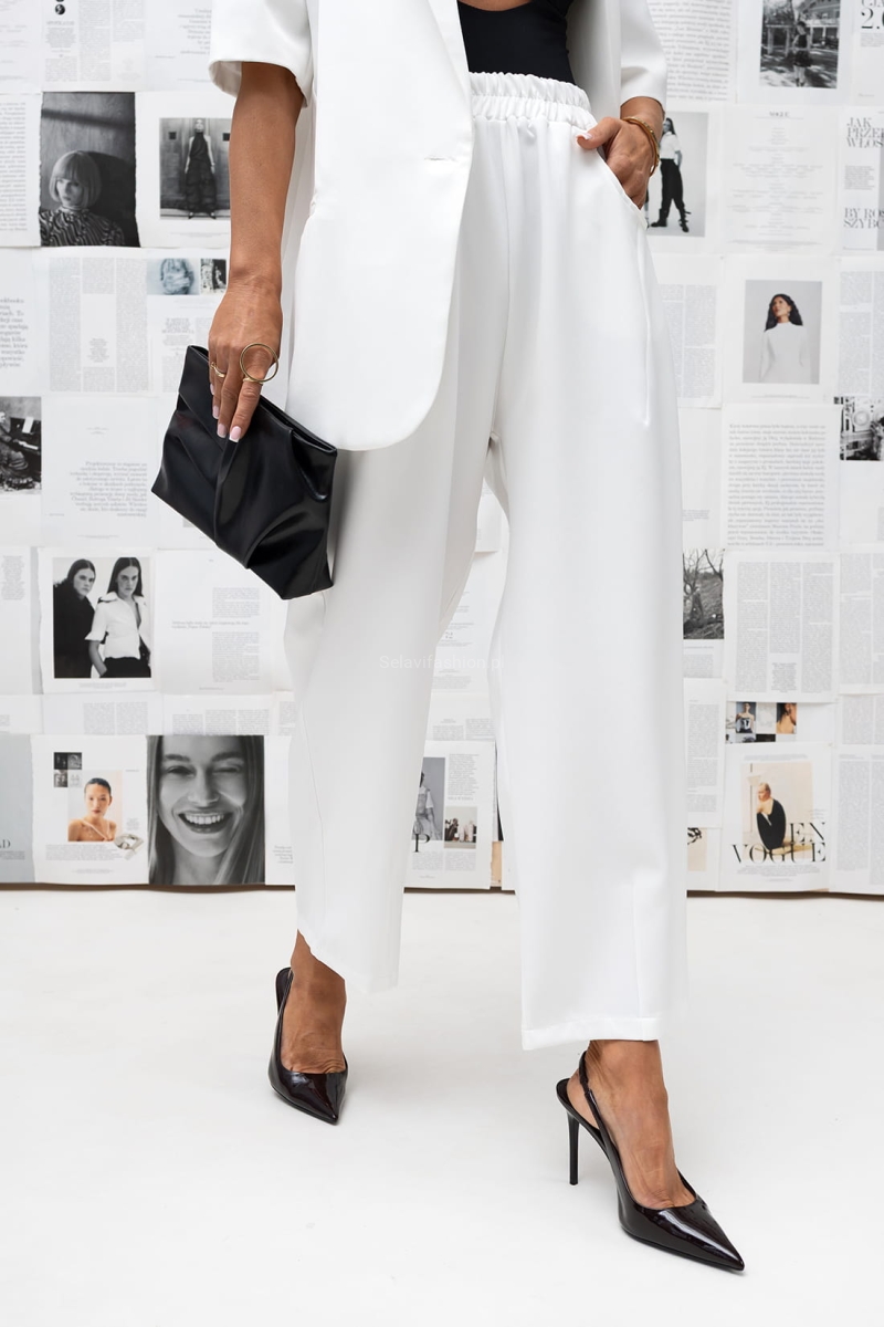 Spodnie Pure Flow Miss City Official białe 