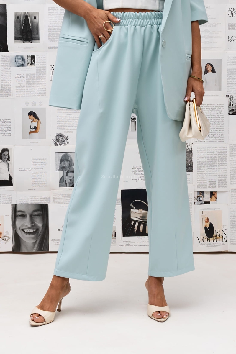 Spodnie Pure Flow Miss City Official miętowe