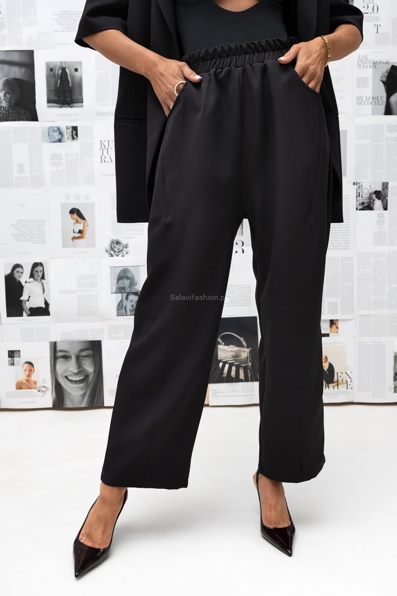 Spodnie Pure Flow Miss City Official czarne
