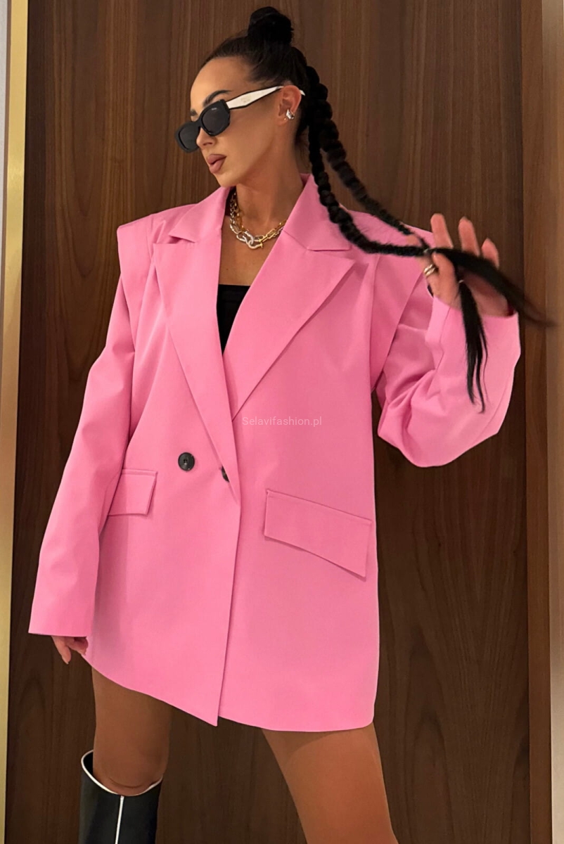 Marynarka New Style Wilia La Milla jasno różowa