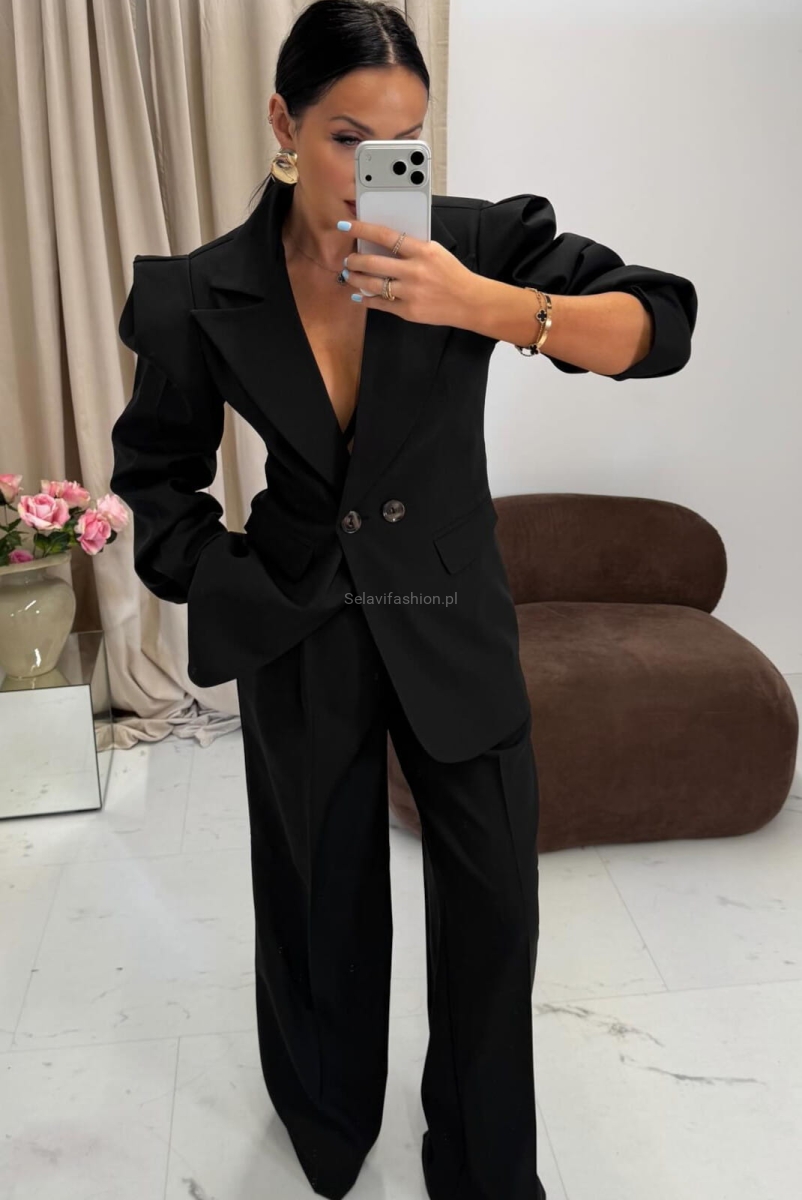 Elegancka marynarka New Wigilia La Milla czarna