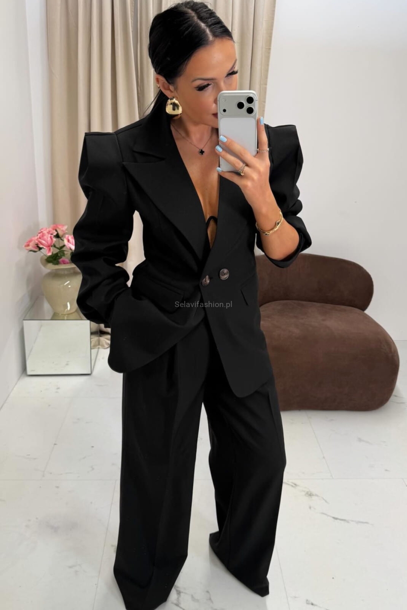Elegancka marynarka New Wigilia La Milla czarna