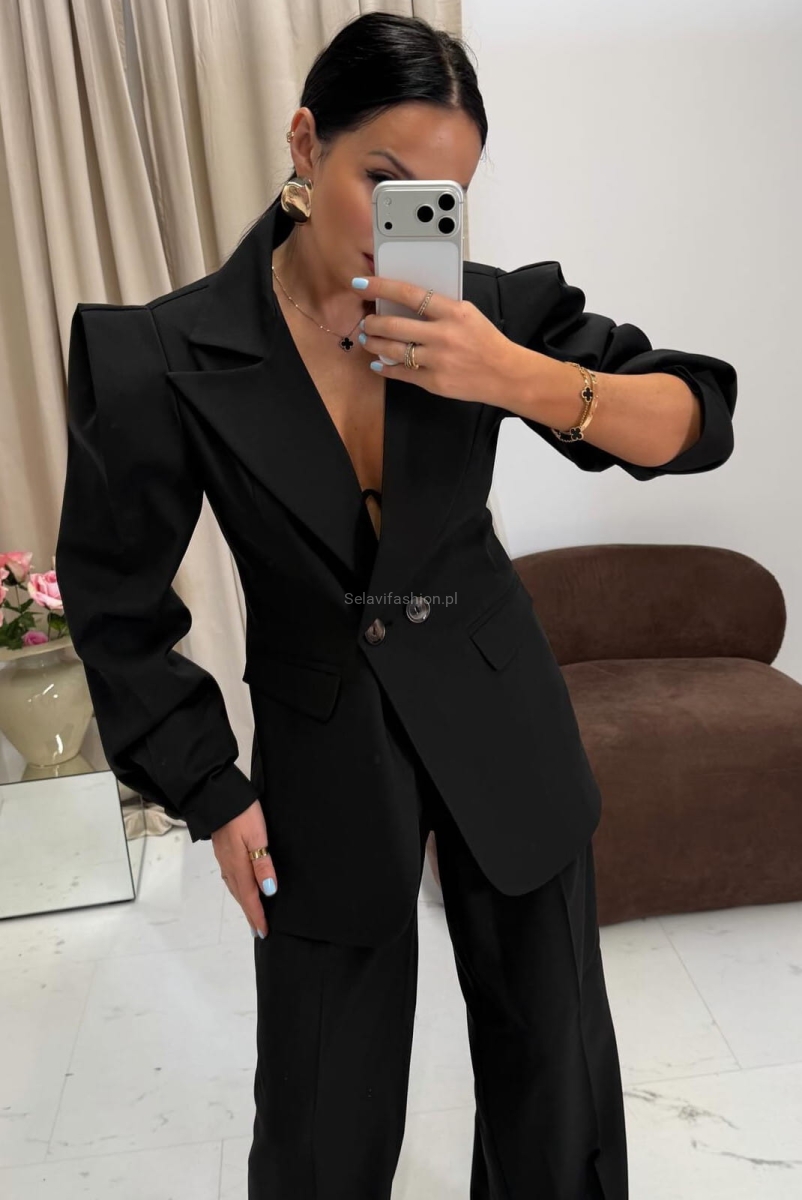 Elegancka marynarka New Wigilia La Milla czarna 