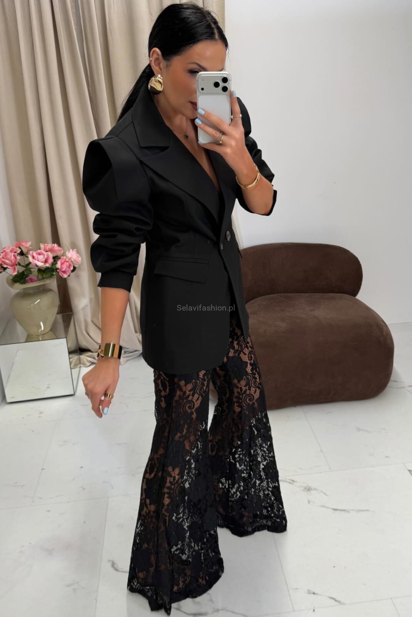 Elegancka marynarka New Wigilia La Milla czarna