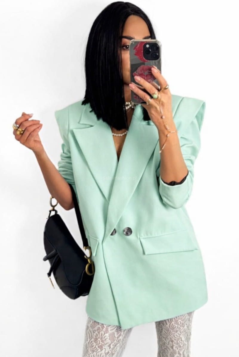 Marynarka New Style Wilia La Milla miętowa