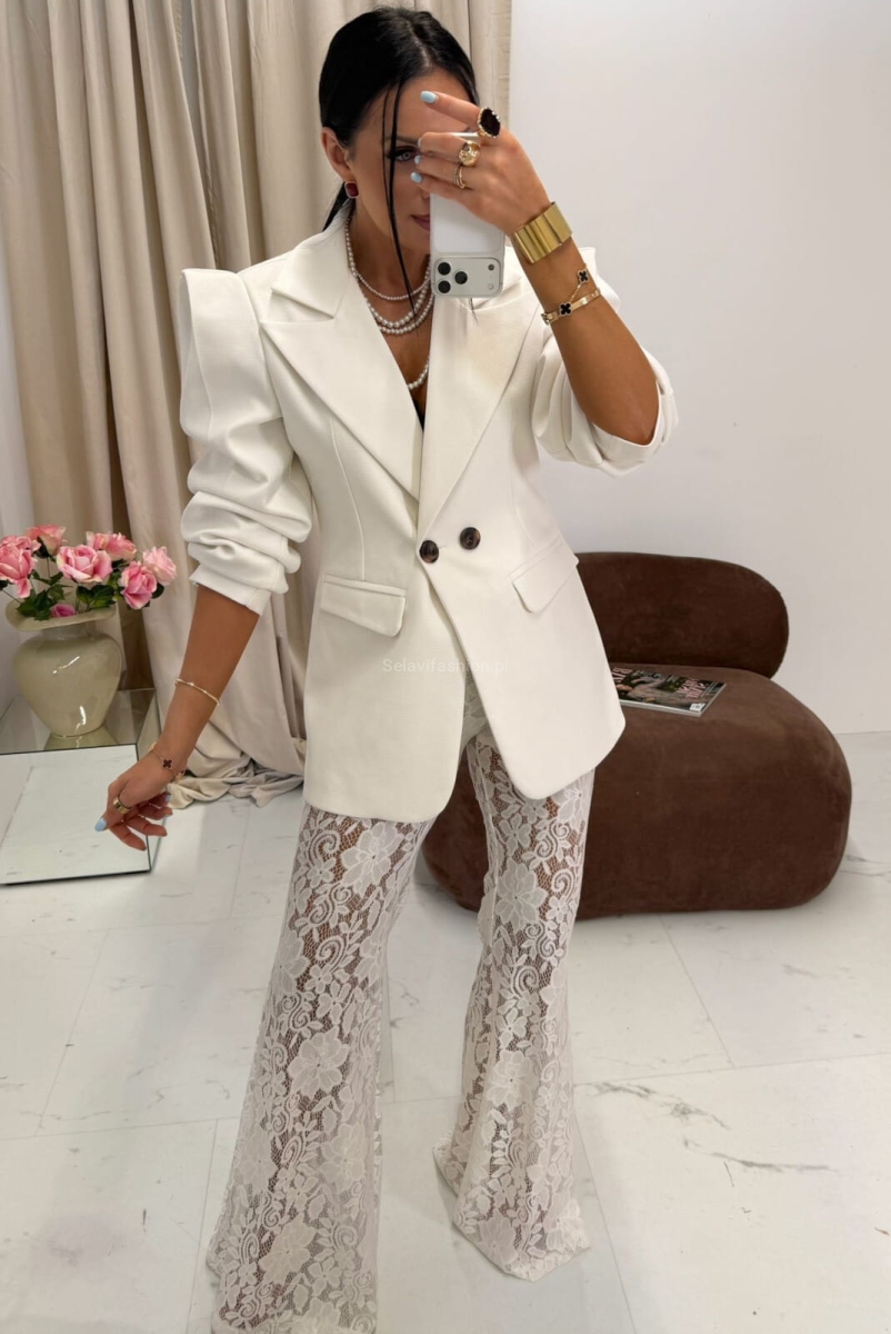 Elegancka marynarka New Wigilia La Milla biała