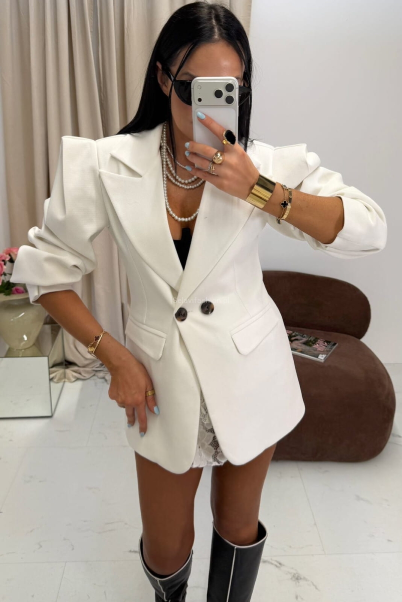 Elegancka marynarka New Wigilia La Milla biała