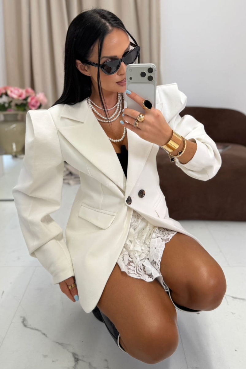 Elegancka marynarka New Wigilia La Milla biała