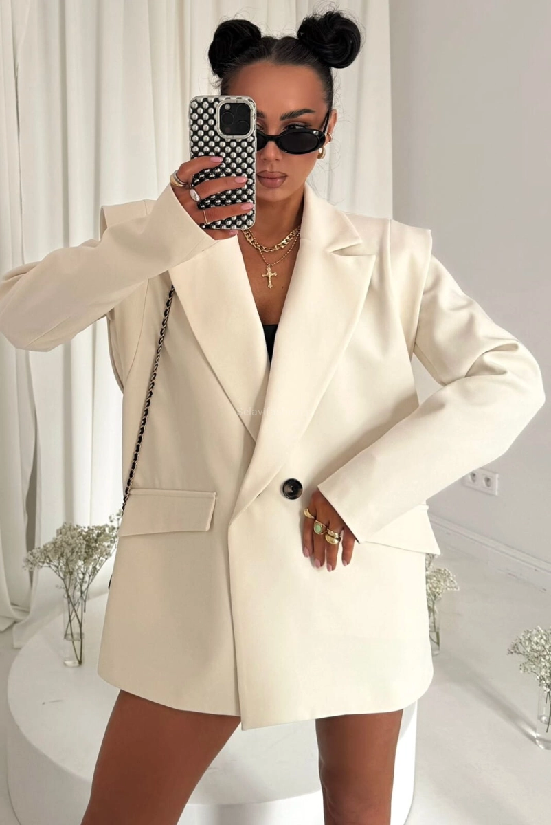 Marynarka New Style Wilia LaMilla jasno beżowa