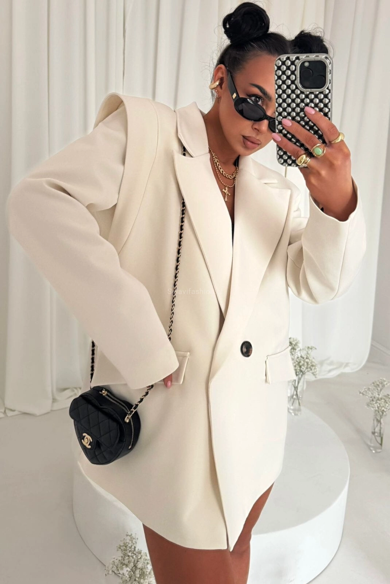 Marynarka New Style Wilia LaMilla jasno beżowa