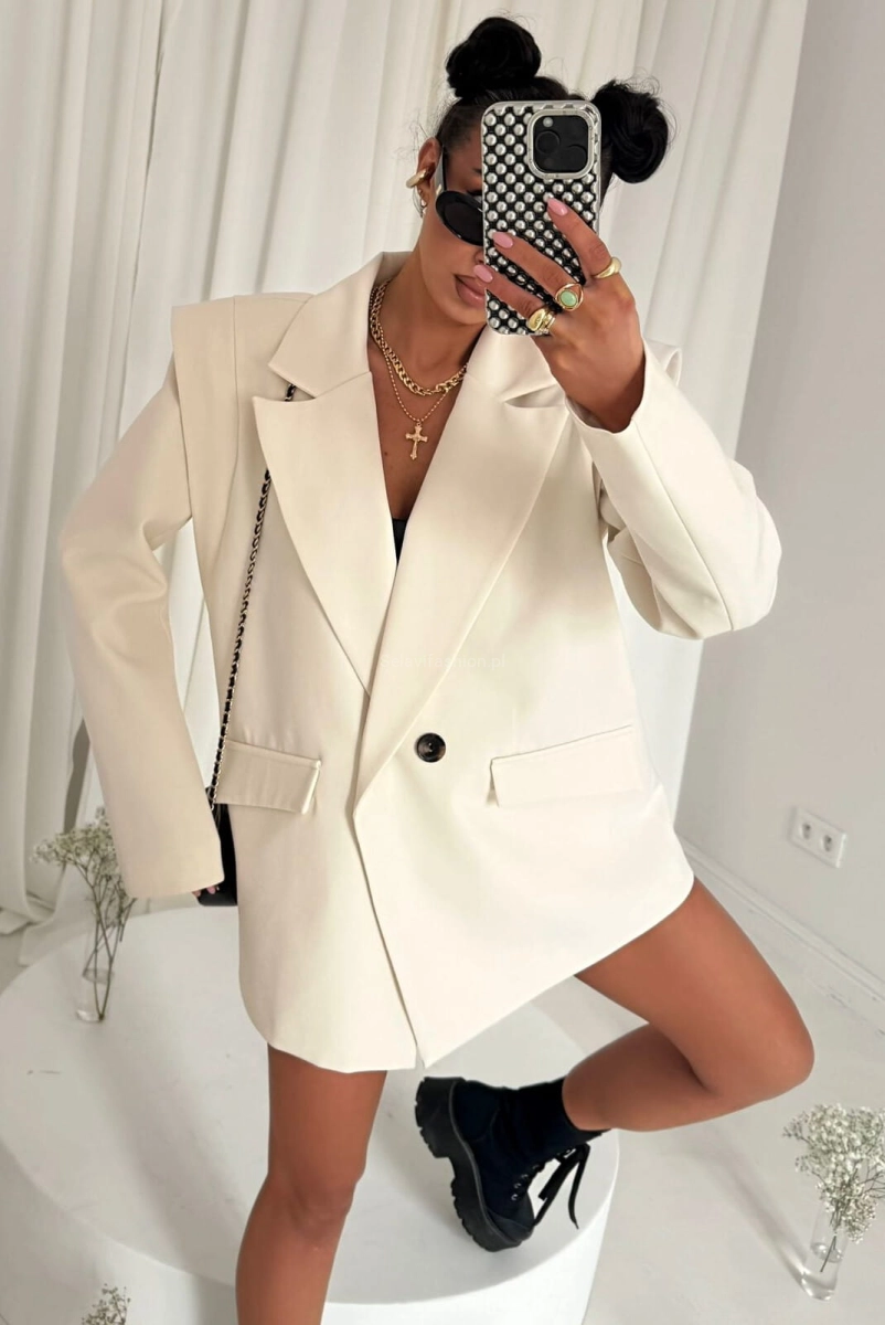 Marynarka New Style Wilia LaMilla jasno beżowa