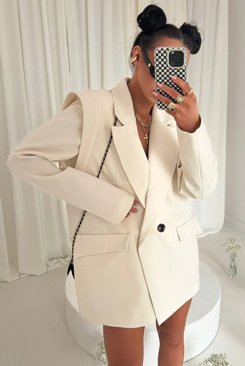 Marynarka New Style Wilia LaMilla jasno beżowa