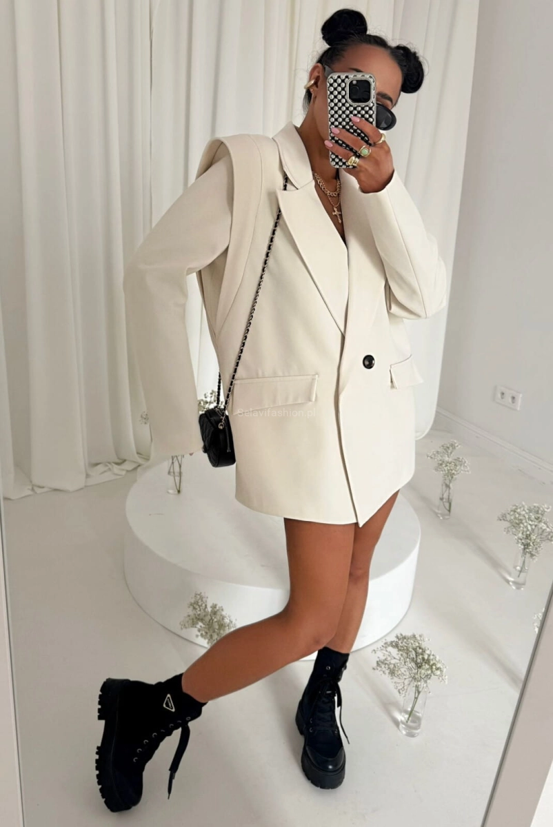 Marynarka New Style Wilia LaMilla jasno beżowa