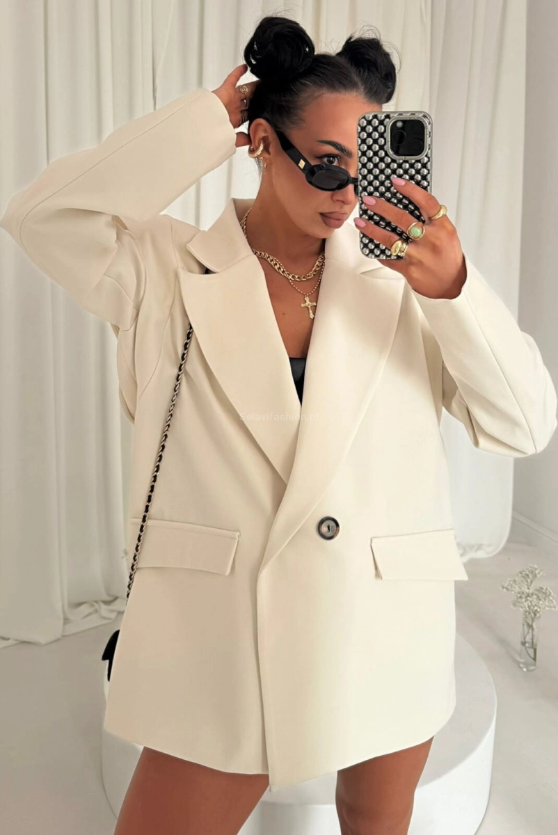 Marynarka New Style Wilia LaMilla jasno beżowa