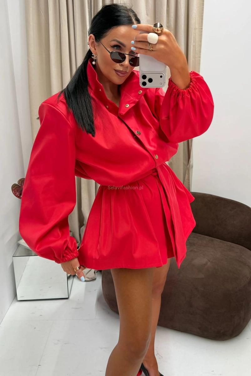 Kombinezon ze stójką La Milla czerwony