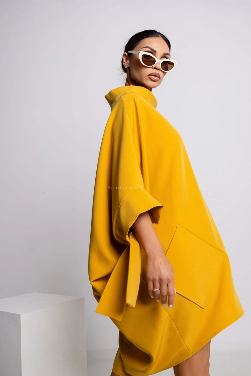 Sukienka kimono Miss City Official żółta