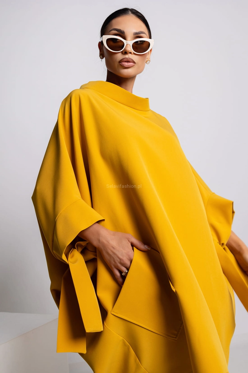 Sukienka kimono Miss City Official żółta