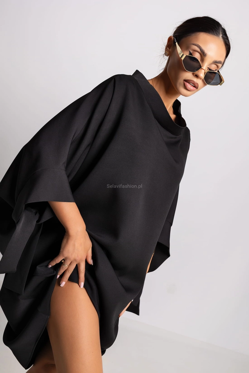 Sukienka kimono Miss City Official czarna