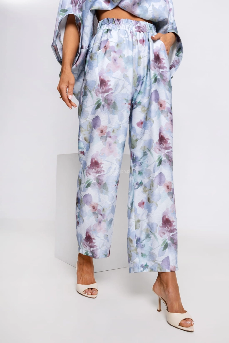 Spodnie Botanical Miss City Official błękitne 