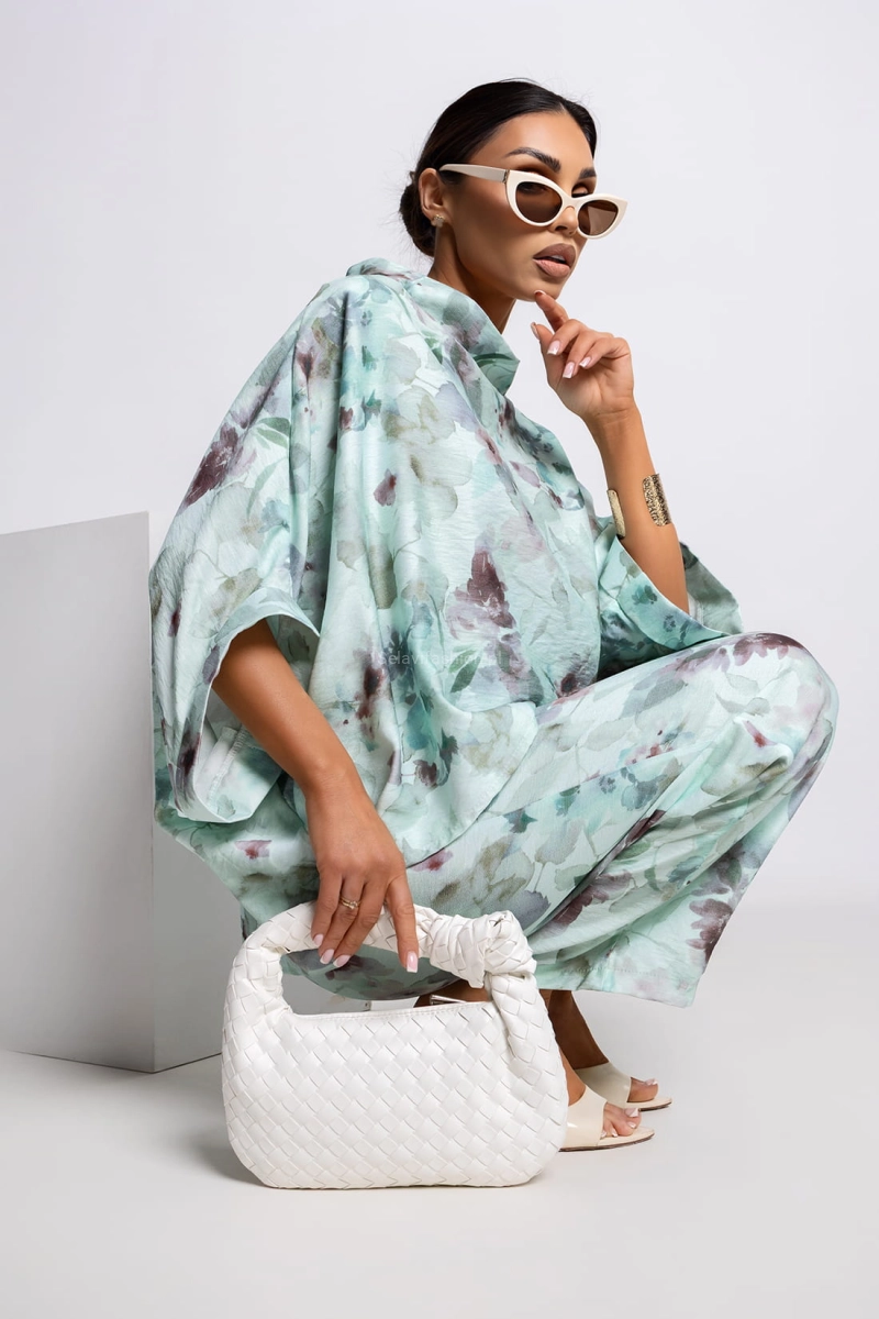 Bluzka Kimono Botanical Miss City Official miętowa