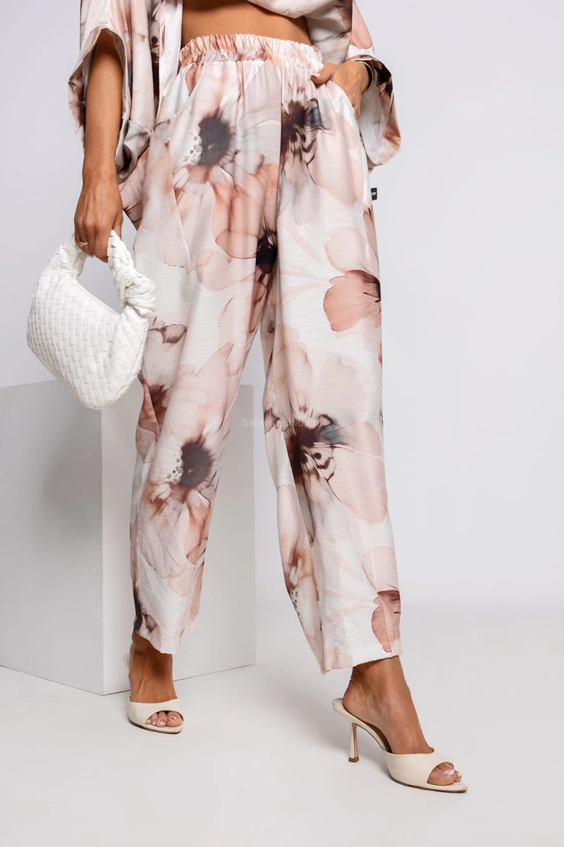 Spodnie Orchid Miss City Official pudrowy róż