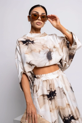 Bluzka Kimono Orchid Miss City Official jasno beżowa