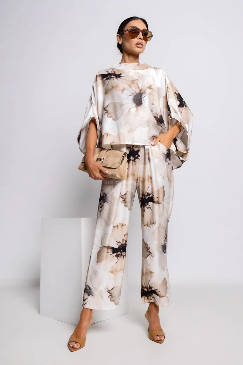 Spodnie Orchid Miss City Official jasno beżowe