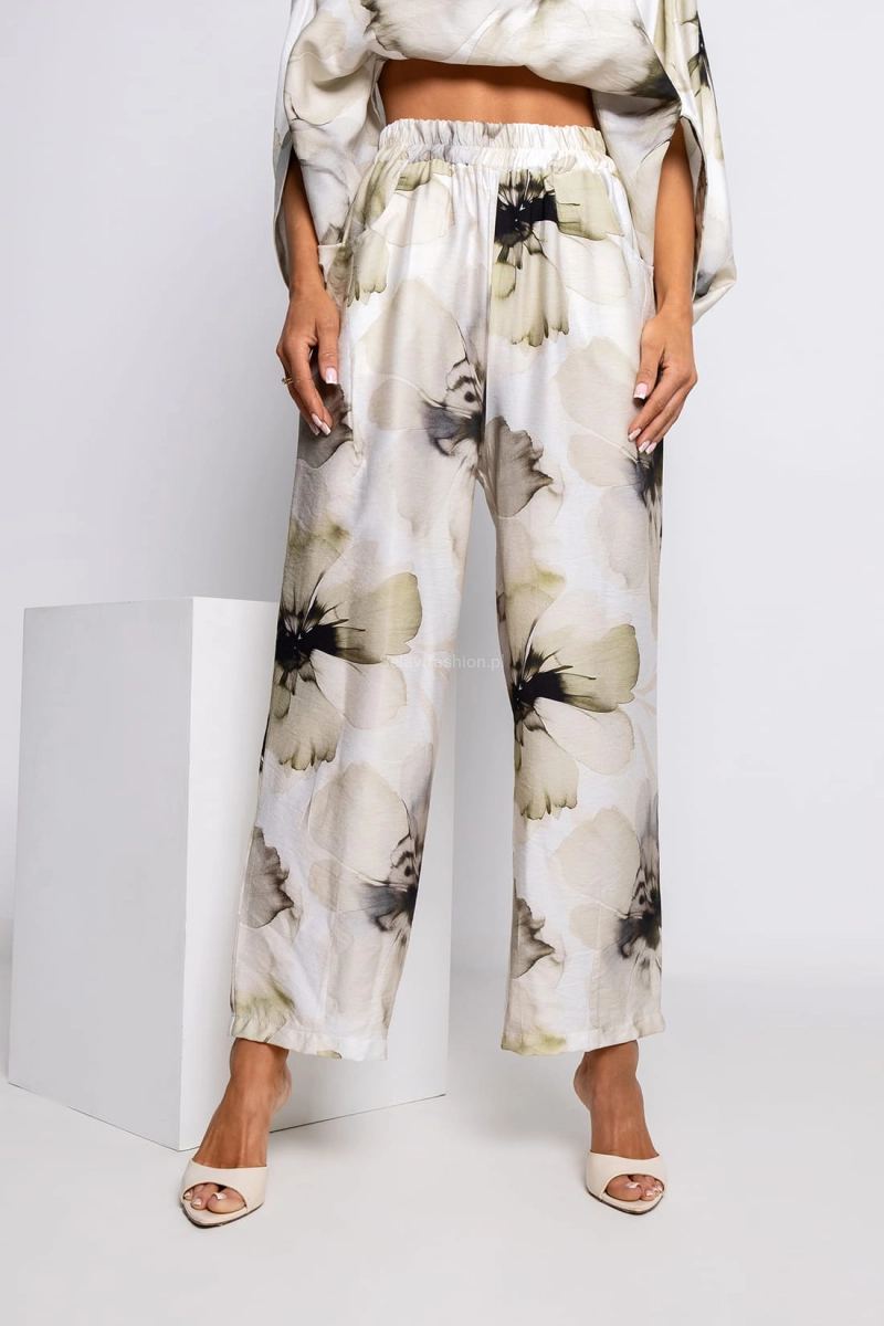 Spodnie Orchid Miss City Official ecru