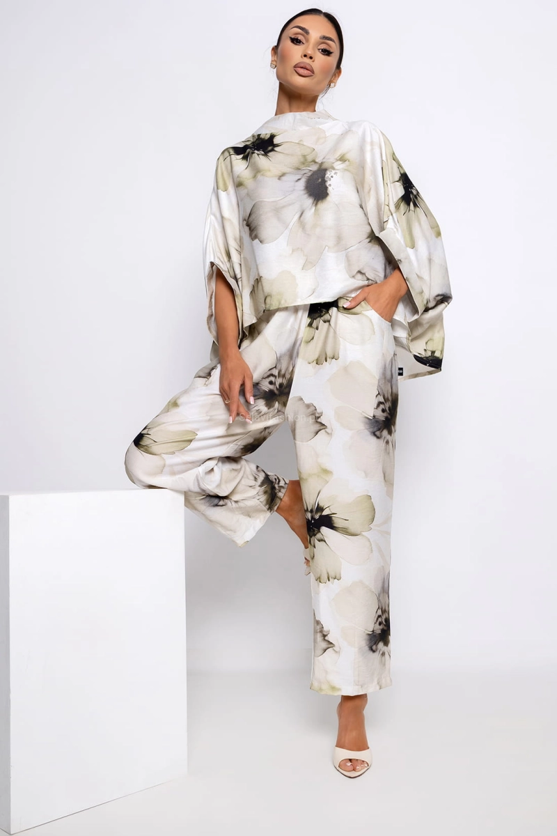 Spodnie Orchid Miss City Official ecru