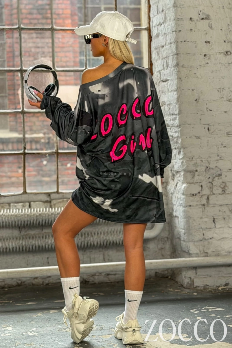 Tunika damska Girls GIRAFFE Zocco czarna