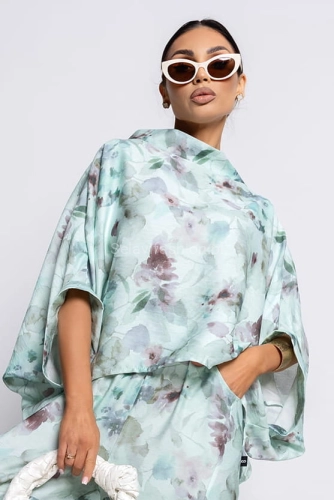 Bluzka Kimono Botanical Miss City Official miętowa