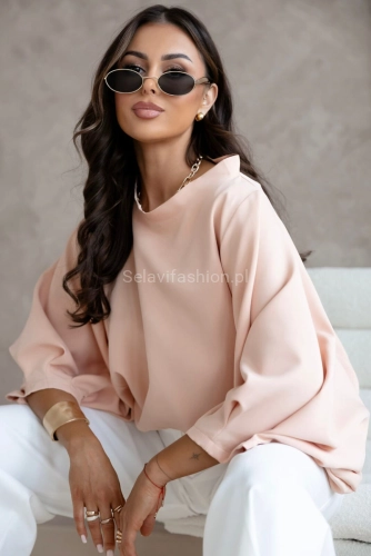 Bluzka kimono AMELIA Lavestino jasno różowa