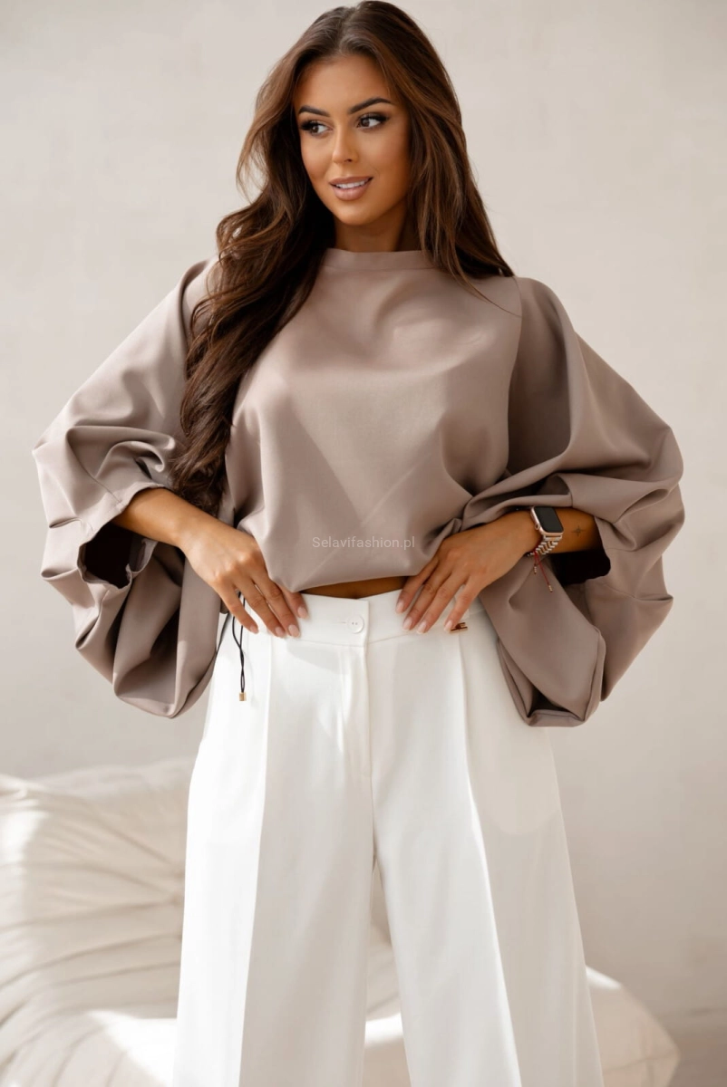 Bluzka kimono AMELIA Lavestino cappuccino