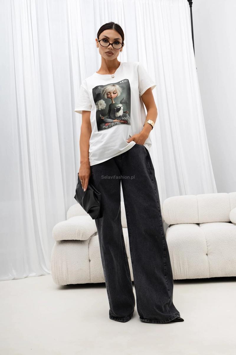 T-Shirt bluzka Zen City Official biała