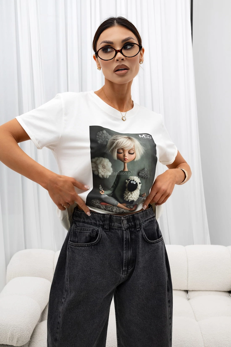 T-Shirt bluzka Zen Miss City Official biała