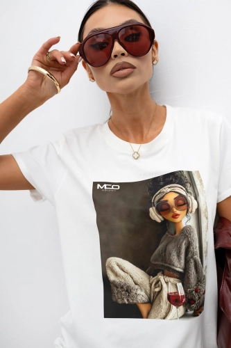 T-Shirt bluzka Chill City Official biała