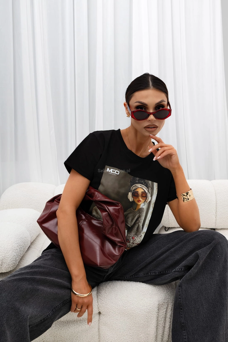 T-Shirt bluzka Chill City Official czarna