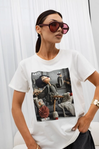 T-Shirt bluzka Party Lala Miss City Official biała