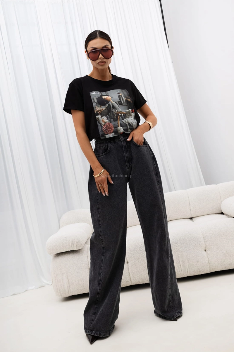 T-Shirt bluzka Party Lala Miss City Official czarna