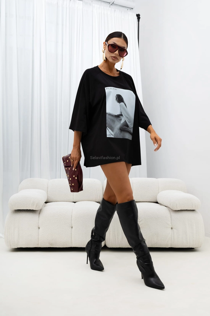 T-Shirt bluzka Serenity Miss City Official czarna