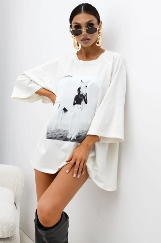 T-Shirt bluzka Stillness Miss City Official biała