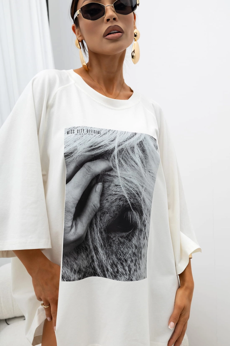 T-Shirt bluzka Wild Muse Miss City Official biała