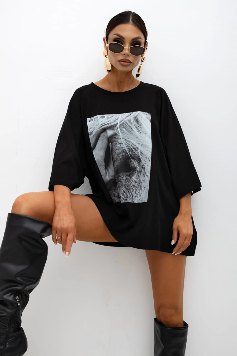 T-Shirt bluzka Wild Muse Miss City Official czarna